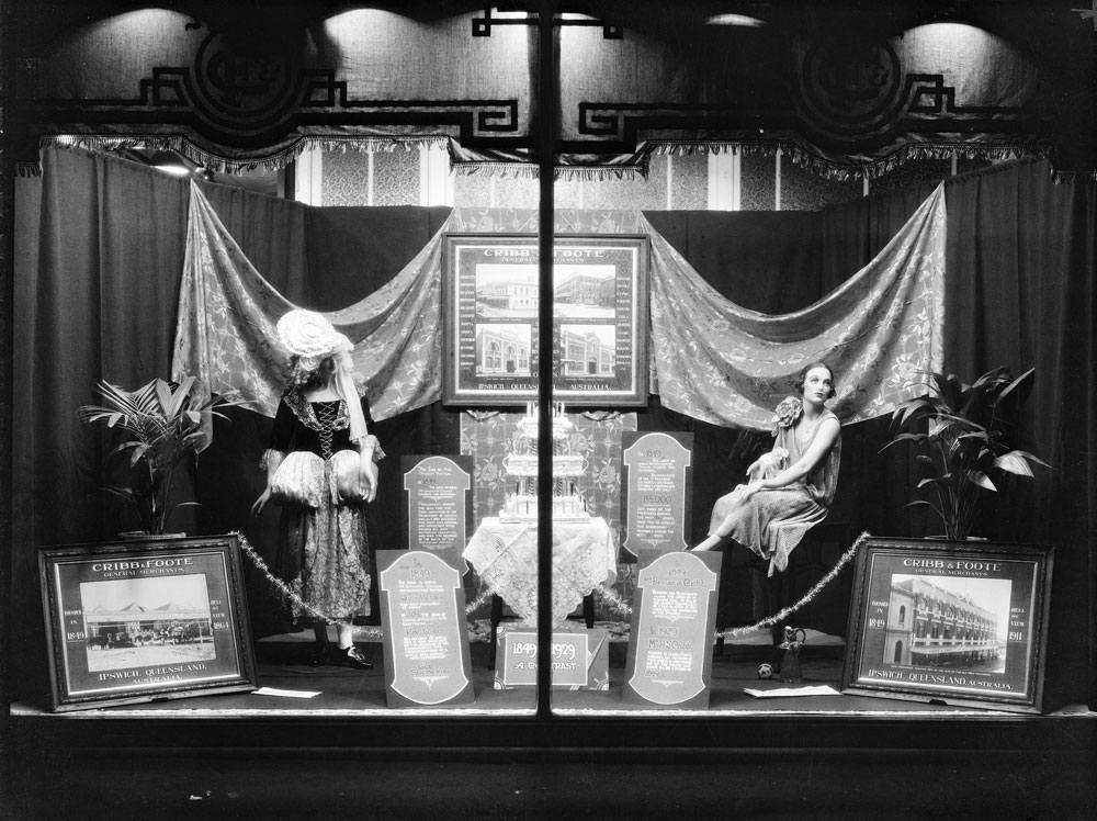 Cribb &amp; Foote's 80th Anniversary window display, Ipswich,1929