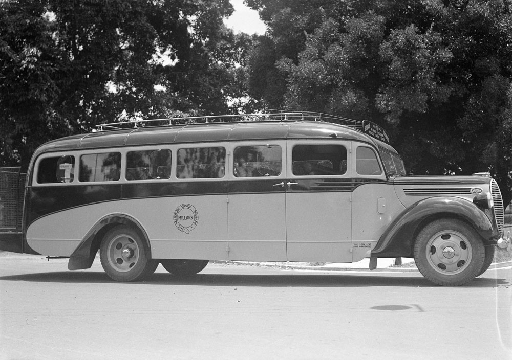 Millar's Passenger Service Brisbane bus, Ipswich, 1940s