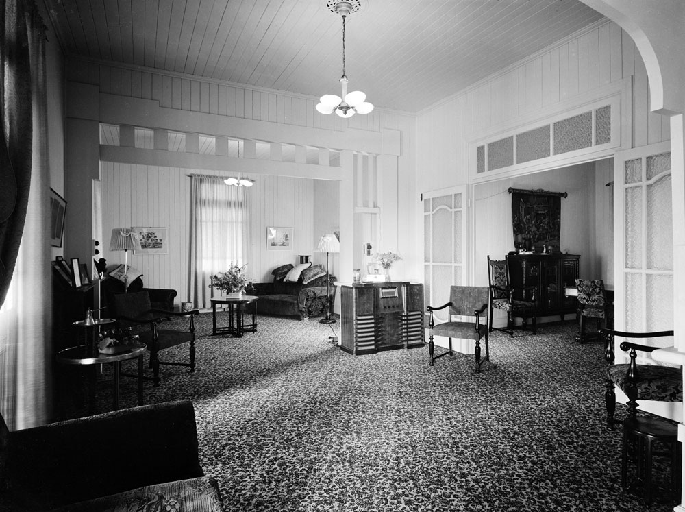 Interior of home at 5 Whitehill Road, Newtown, Ipswich, early 1950s