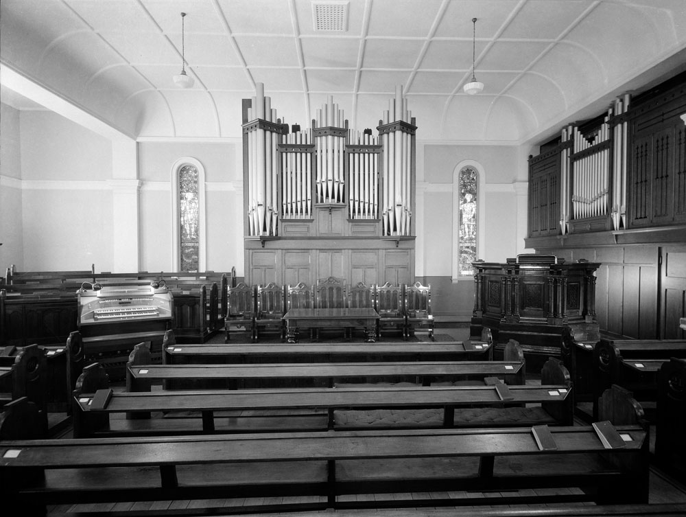 Interior of Congregational Church, Brisbane Street, Ipswich, c.1950