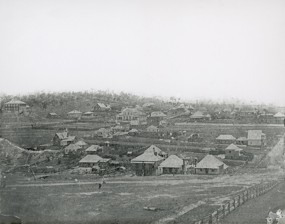 Panoramic view of Ipswich (first panel), c.1862