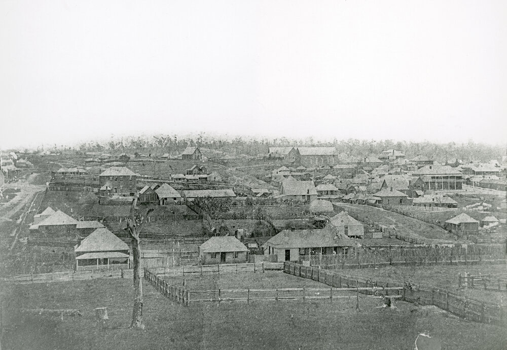 Panoramic view of Ipswich (second panel), c.1862