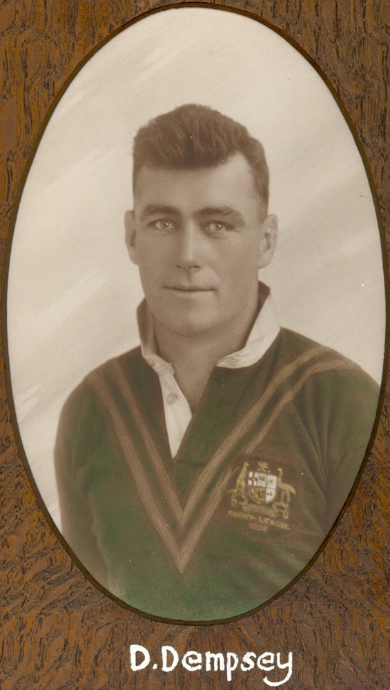 Dan Dempsey, Rugby League Test representative,  Australia v England, 1932