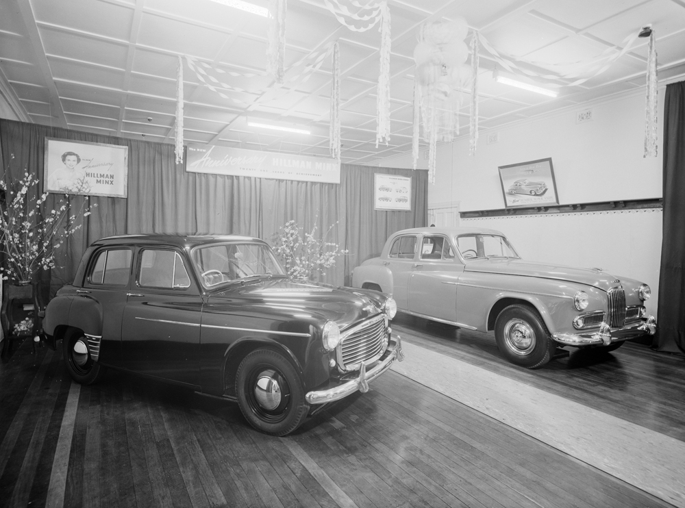 Marsh Motors Showroom Display, Bell Street, Ipswich, 1953