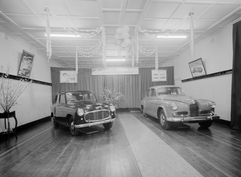 Marsh Motors Showroom Display, Bell Street, Ipswich, 1953