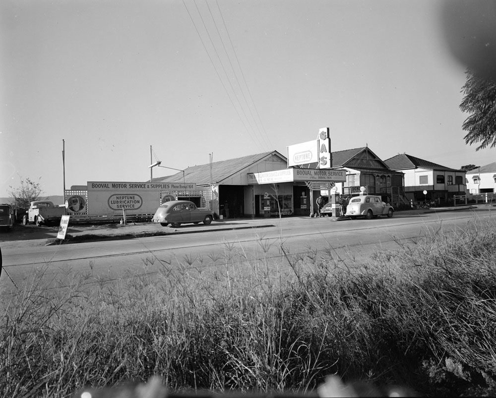 Booval Motor Service and Supplies, Brisbane Road, Ipswich, 1950s