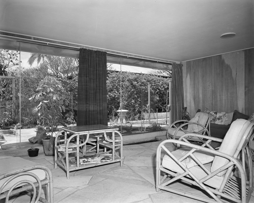 Interior of residence of Robert Brown McQueen, 107 Chermside Road, East Ipswich, 1955
