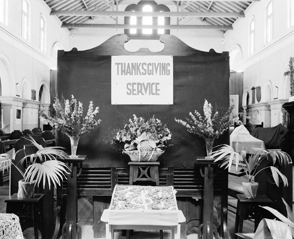 Thanksgiving Service, Congregational Sunday School, East Street, Ipswich, 1956