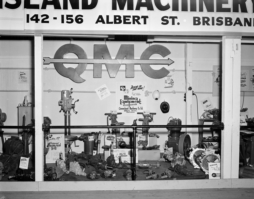 Queensland Machinery Company Display at Ipswich Show, Ipswich 1957