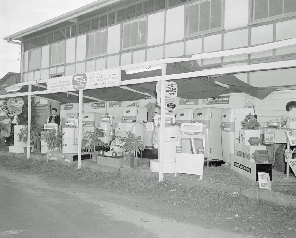 Pope Products Limited display at the Ipswich Show,  Ipswich, 1958
