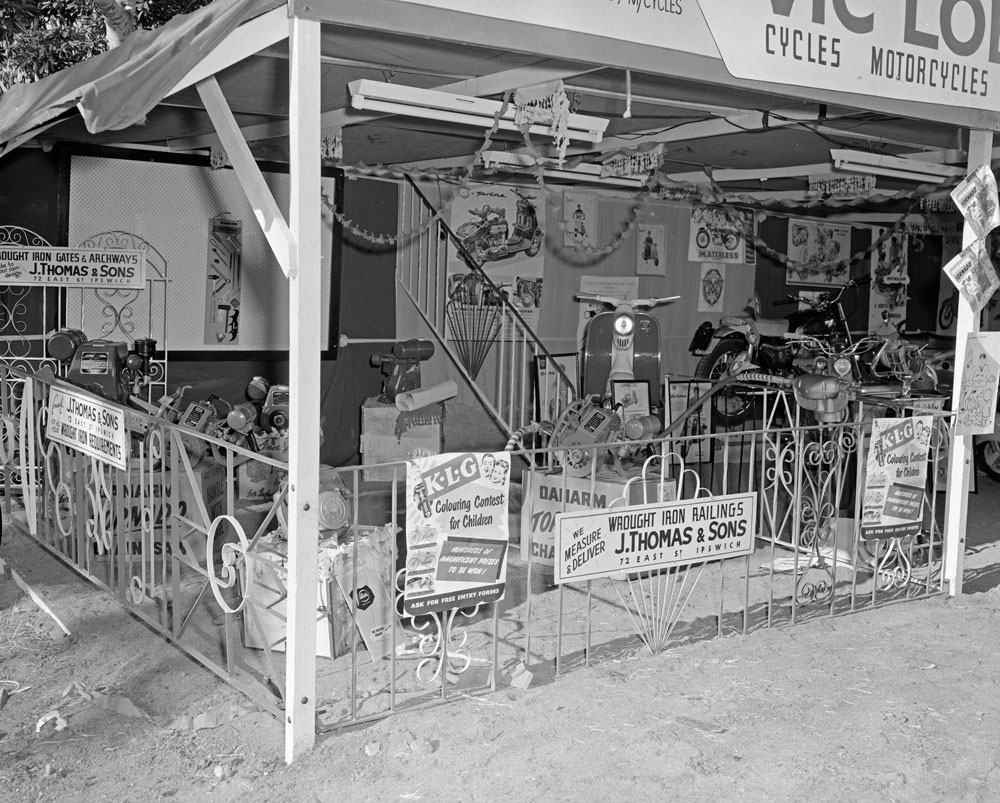 J Thomas &amp; Sons Wrought Iron Railings, part of the Vic Loetzsch display, Ipswich Show, Ipswich, 1958