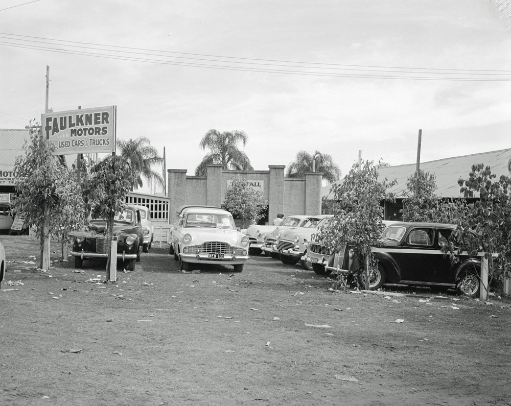 Faulkner Motors Quality Used Cars &amp; Trucks display, Ipswich Show, Ipswich, 1958