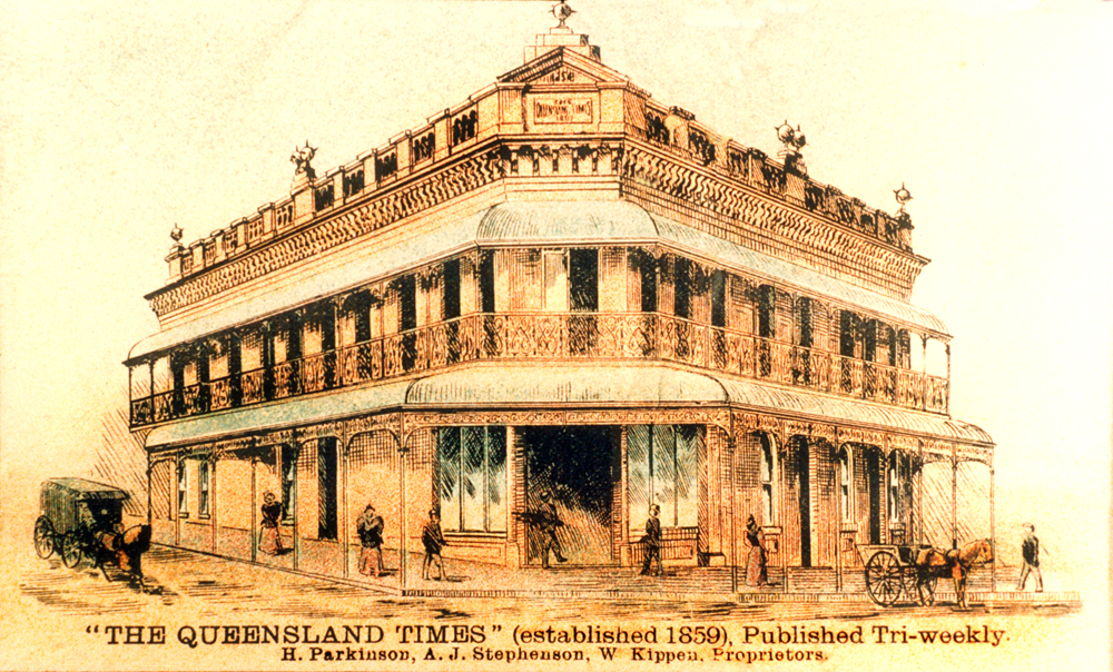 Queensland Times Newspaper, building, Ipswich 1895 (1990s)