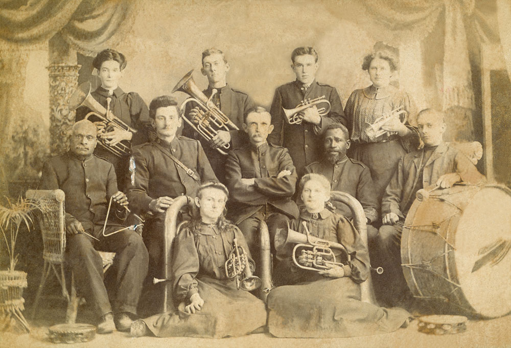 Salvation Army Band, Ipswich, early 1900s