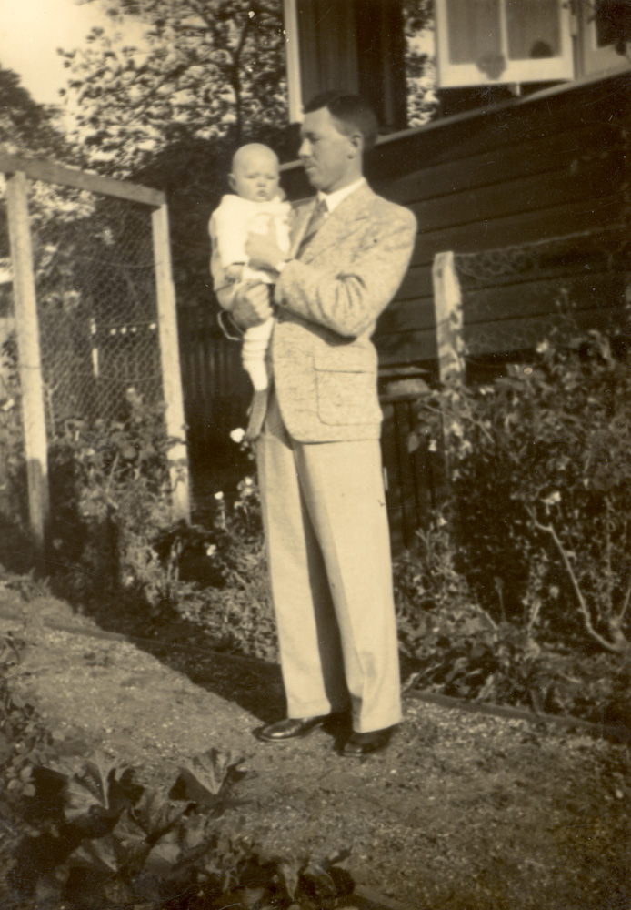 Dr Donald Cameron with son Donald, c.1938