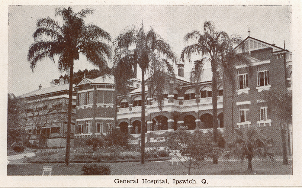 Postcard General Hospital, Ipswich, c.1940s