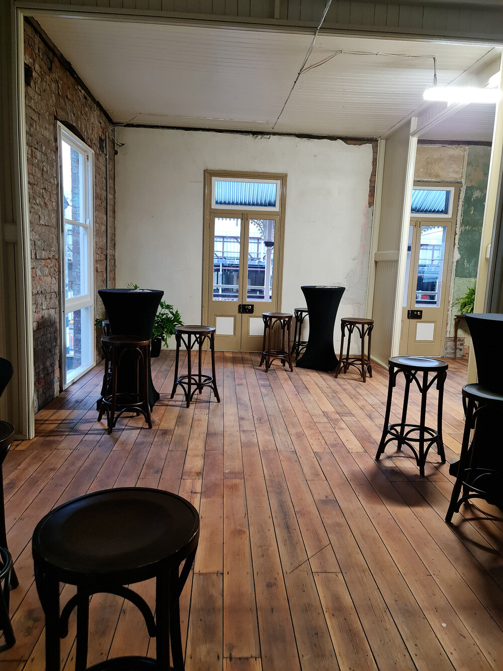 Commonwealth Hotel first floor staging, 2021 eastern side