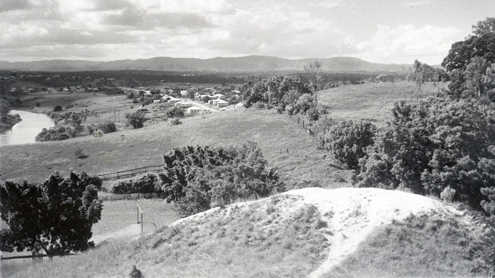 Bremer River looking north across Basin Pocket,  1940s