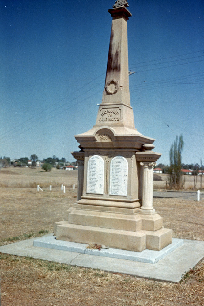 West Ipswich and One Mile War Memorial, One Mile, Ipswich,1991