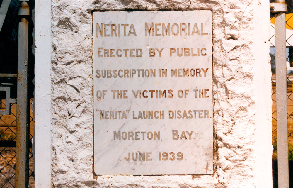 Nerita Memorial Gates plaque,  Ipswich Showgrounds, 81 Warwick Road, Ipswich, 1991
