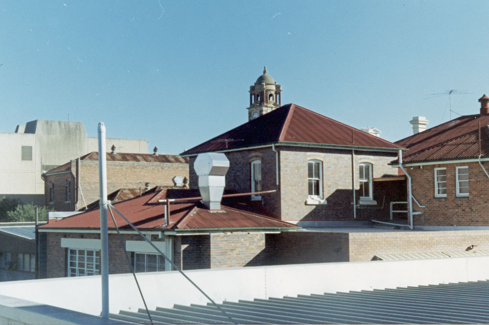 Bell Street buildings from rear, Ipswich, 1991