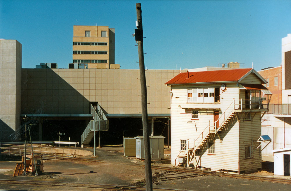 Signal box at Ipswich Railway Station, Ipswich, 1991