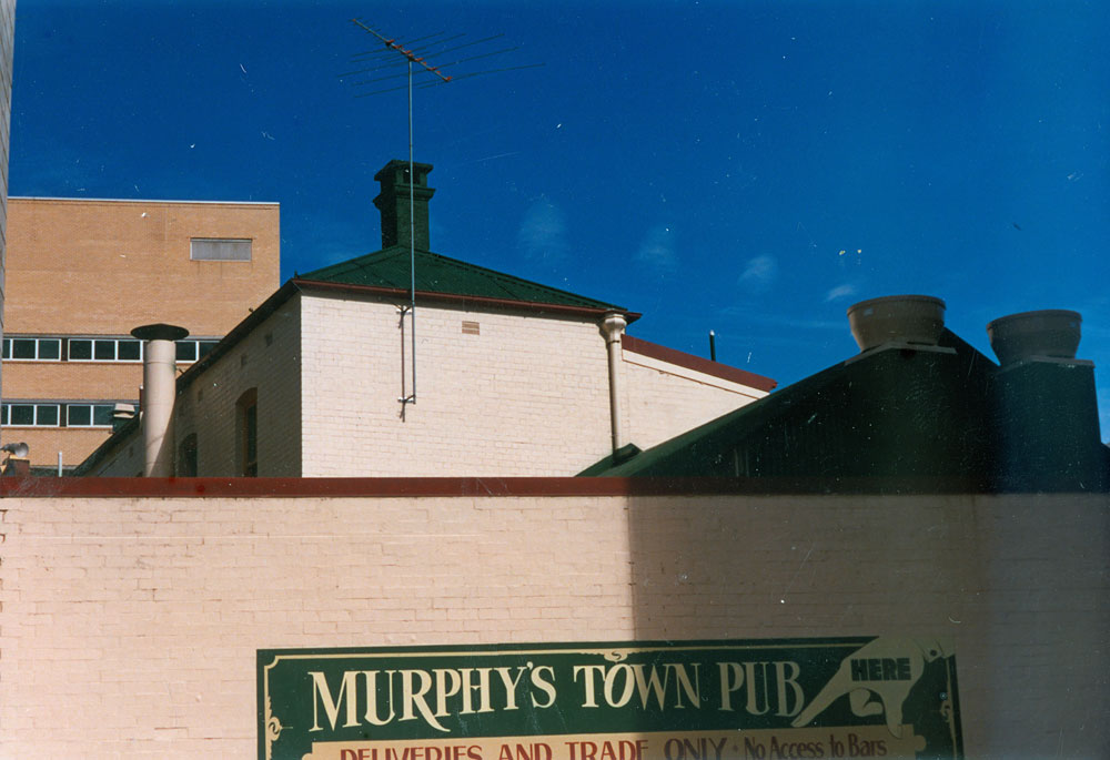 Murphys Pub rear view, 5 Union Place, Ipswich, 1991