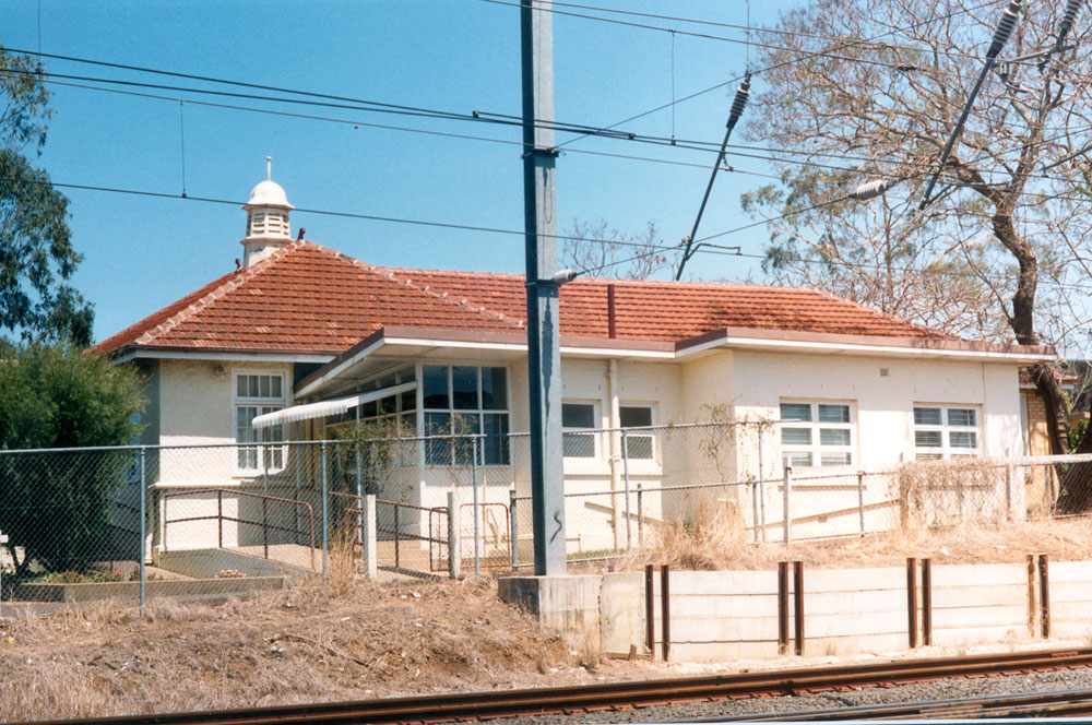 Wharf Street, No 16, from Olga Street, across railway line, Ipswich, 1992