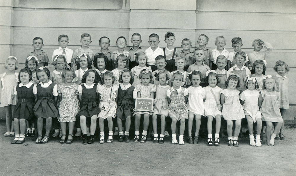 Prep A class from Ipswich North State School, North Ipswich, 1949