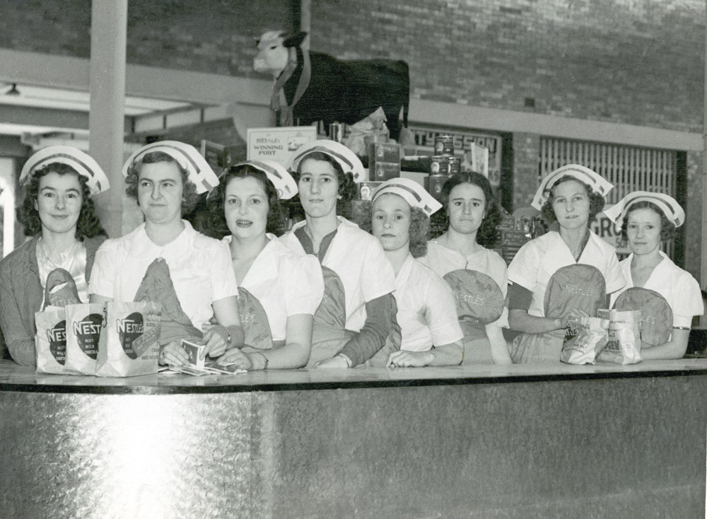 Marjorie Hitchcock at the Royal Queensland Show, (Ekka), Brisbane, mid 1930s