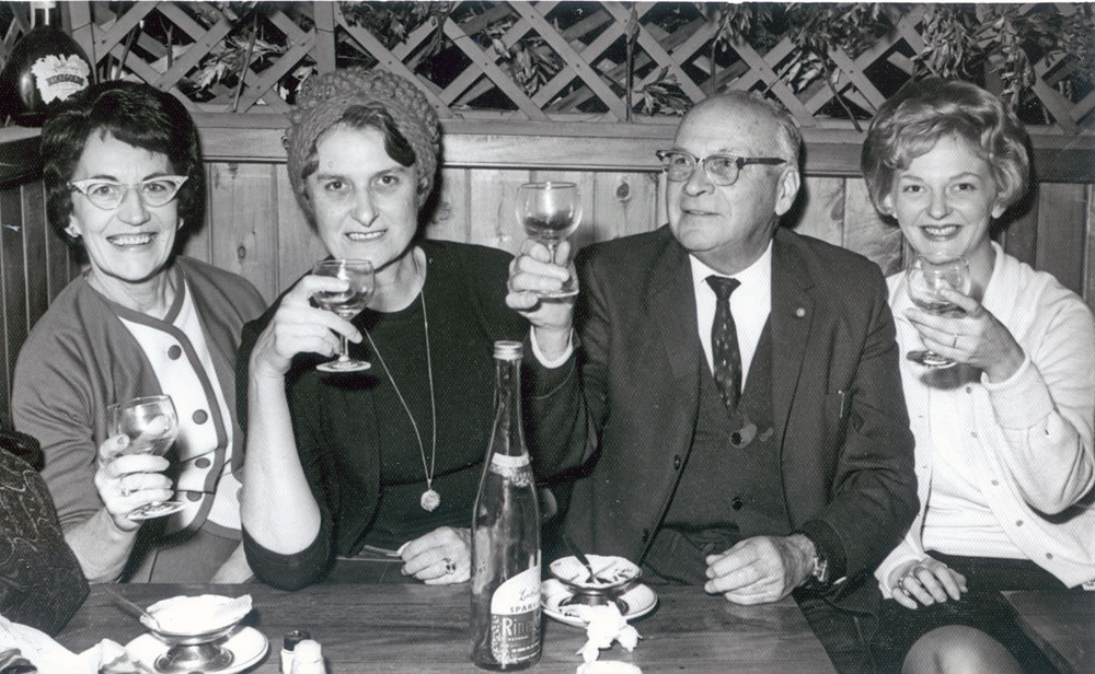 Staff from Cribb &amp; Foote department store in Ipswich, on a buying trip to Melbourne,  c. 1965