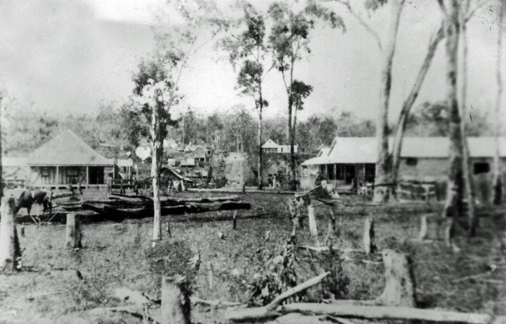 Looking east along Edmond Street, Marburg, Ipswich, 1881-1888