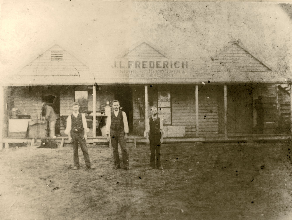 J. L. Frederichs Store, Edmond and Queen Streets, Marburg, Ipswich, prior to 1900