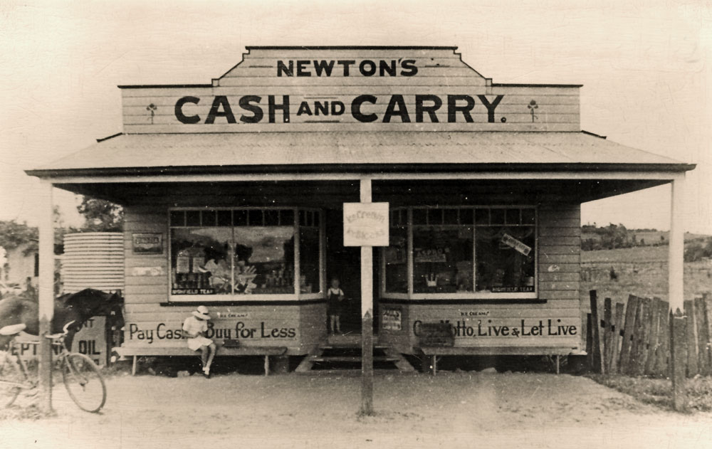 Newton's Cash and Carry store, Edmond Street, Marburg, Ipswich, early 1930s