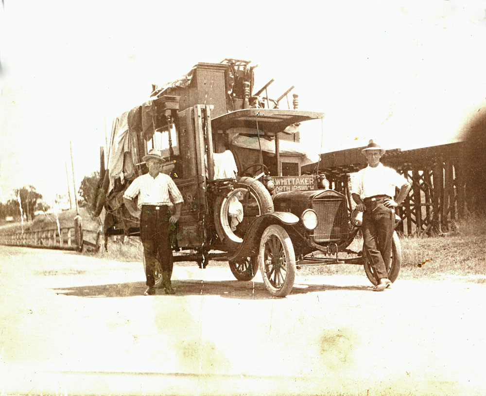 Whittaker's furniture removal truck, Ipswich, 1920s