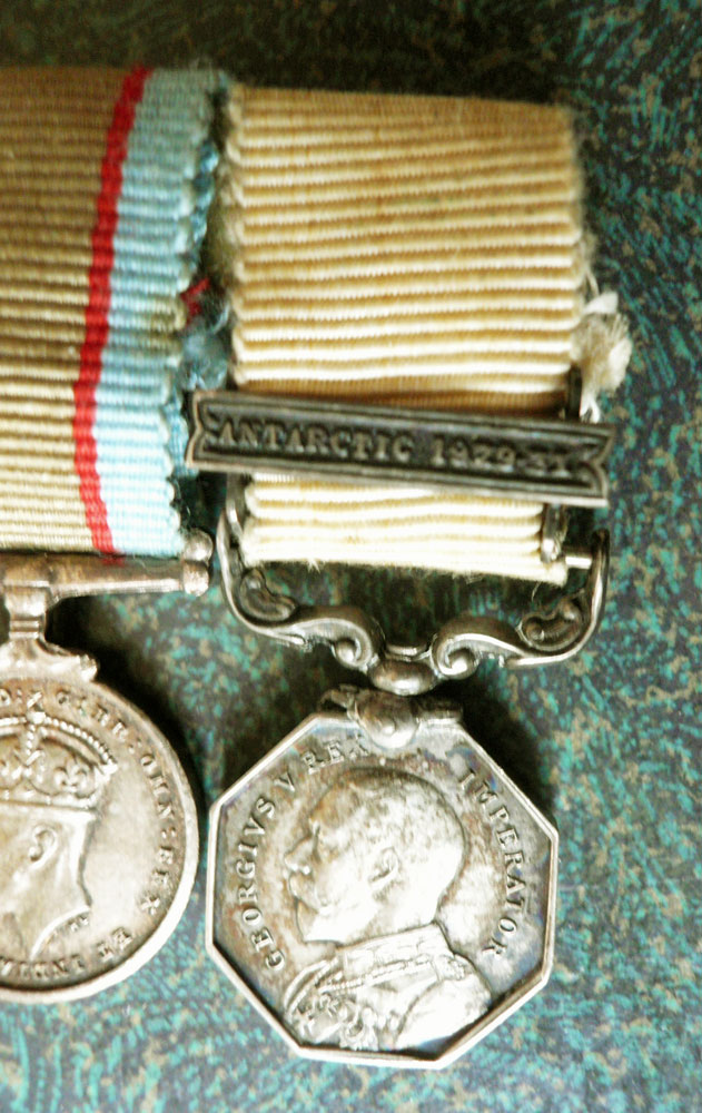 Polar Medal (miniature), presented to Eric Douglas, 1934