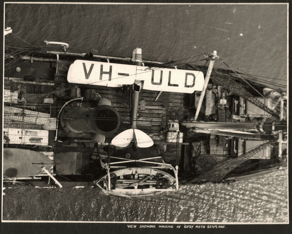 Housing of Gypsy Moth Seaplane, VH-ULD, flown by Eric Douglas during the Mawson expedition to the Antarctic, 1929-1930