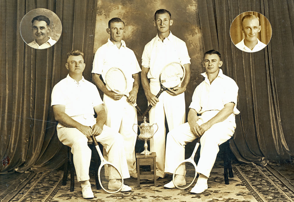 Wanderers Tennis Team, Ipswich, 1939