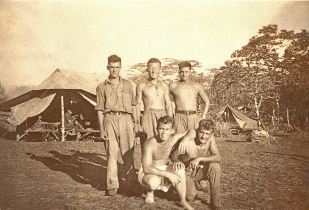 Des Molloy, Ipswich, serving in New Guinea during World War 2, 1943