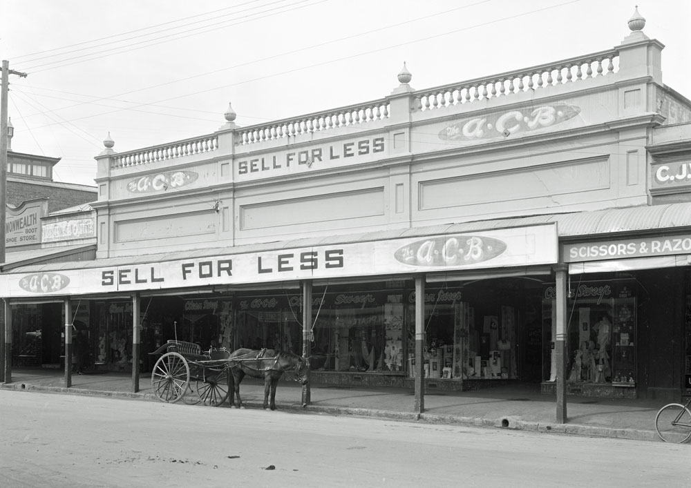 The A.C.B. Sell for Less material store, Ipswich, 1930s