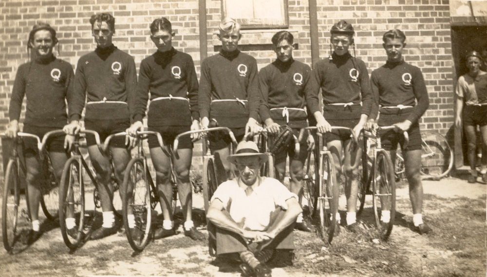 Queensland Cycling team at the Australian championships in Adelaide, SA, 1946