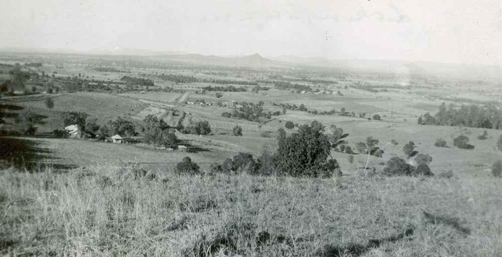 Panoramic view over Tallegalla to Lanefield, Ipswich, 1950s