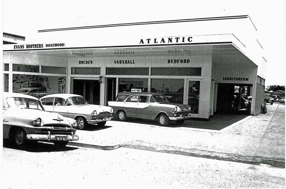 Evans Garage at 16 John Street, Rosewood, Ipswich, 1960s