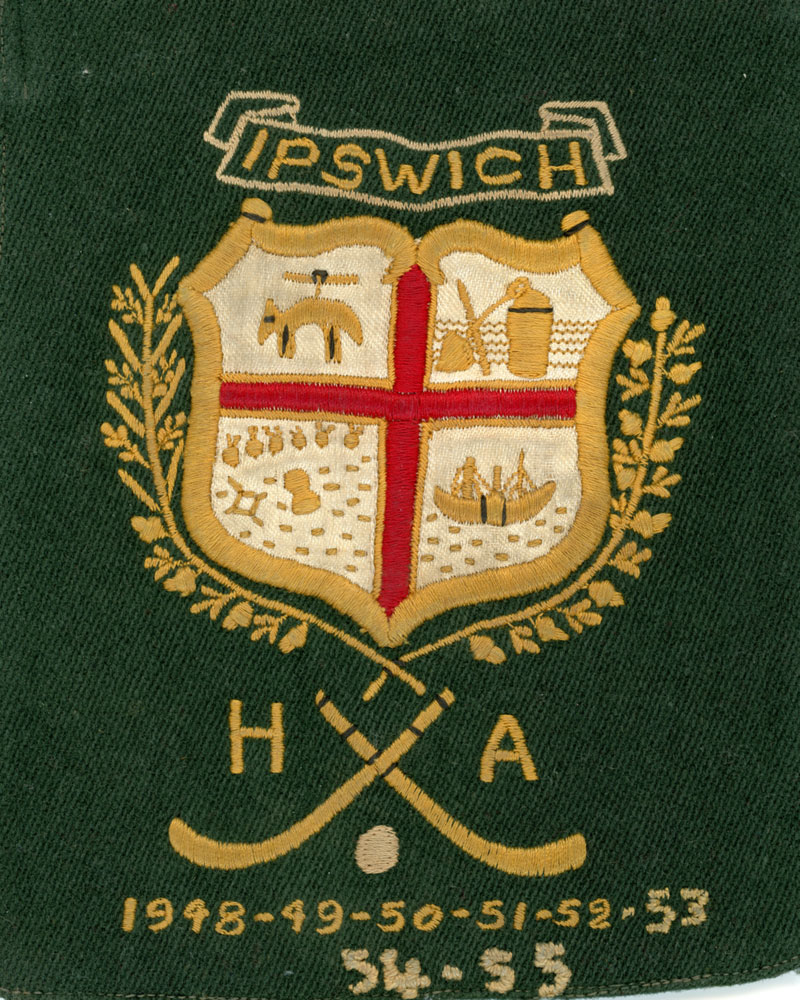 Vikings Ladies' Hockey Club jacket pocket, Ipswich, 1955