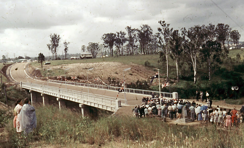 Opening of the new Hancock Bridge, between Brassall and Woodend, Ipswich 1961