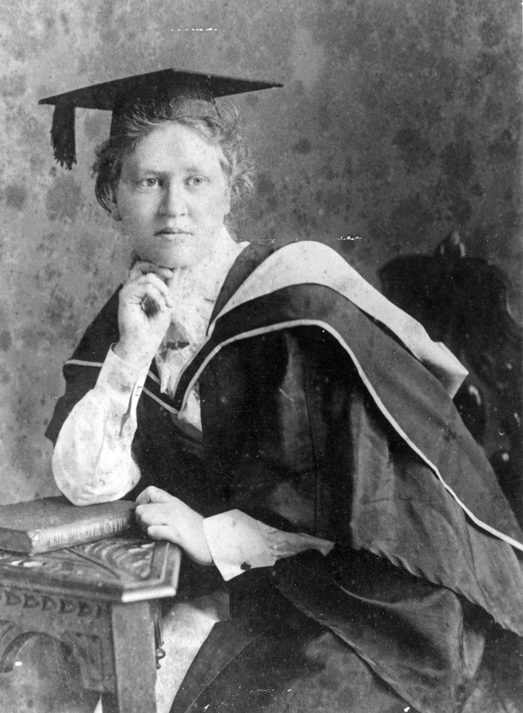 Eleanor Greenham, thought to be after Graduation Ceremony, Sydney, 1901