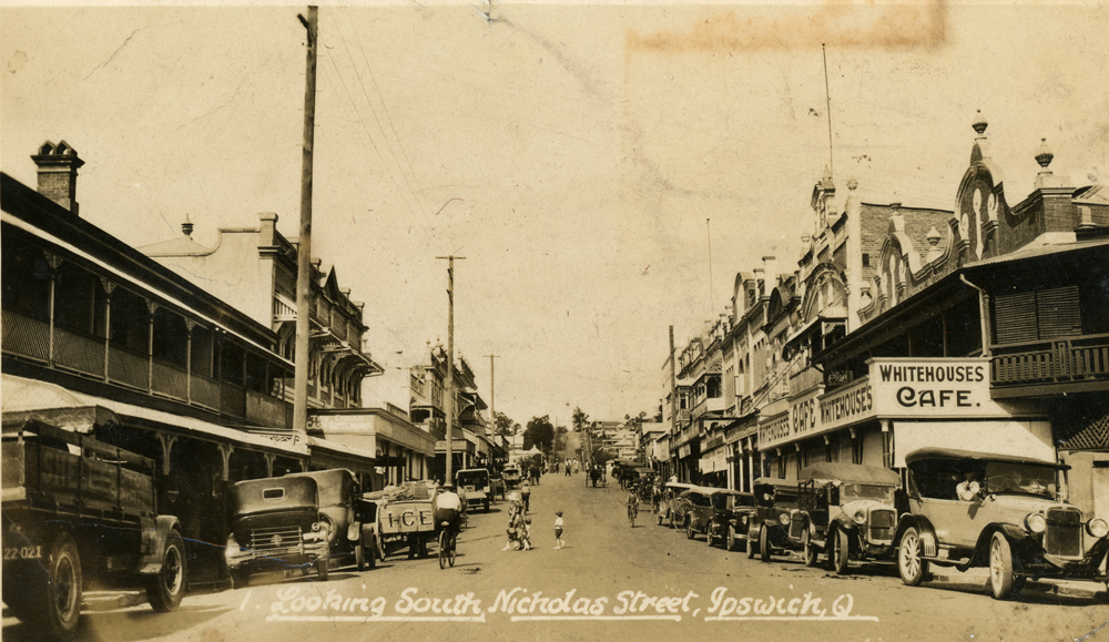 Nicholas Street looking south towards Denmark Hill, postcard, Ipswich, c.1930