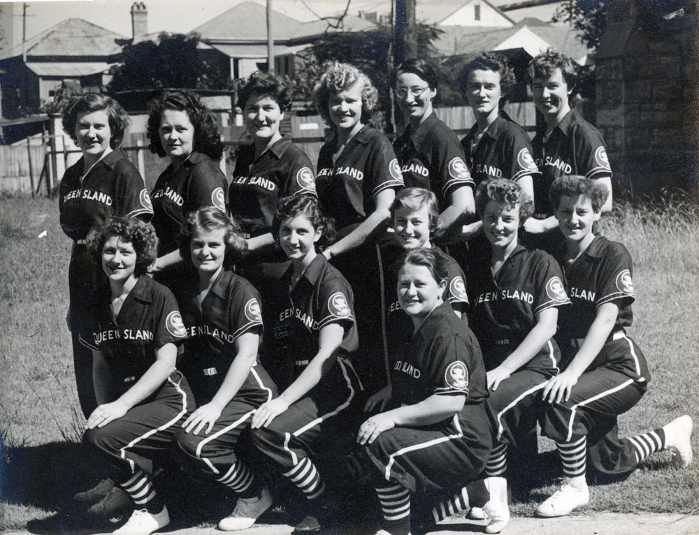 Queensland Ladies Softball Team, Brisbane, 1953