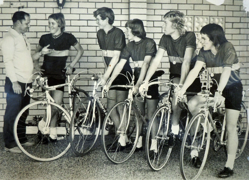Ipswich Amateur Wheelers, winners of the Juvenile Road Teams State Titles, Ipswich, 1975