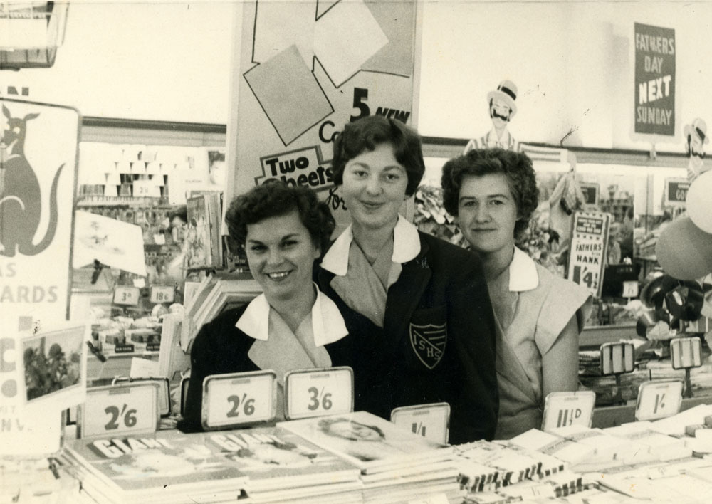 Woolworths Variety Store staff, Ipswich, 1958